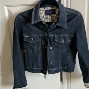 Burberry cropped denim jacket